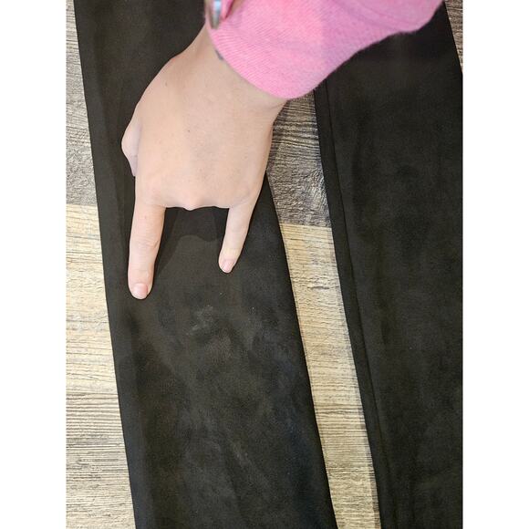 Aritzia Wilfred Free daria High-waisted Vegan Leather leggings suede black small - Picture 3 of 9
